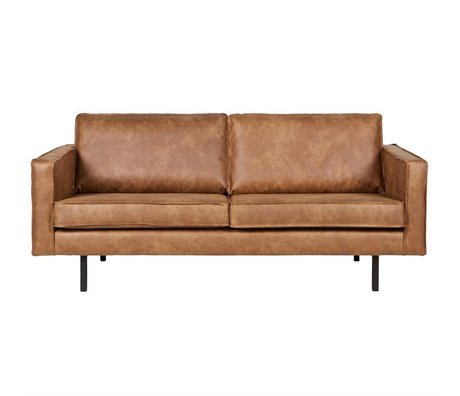 BePureHome Sofa Rodeo 2.5 Sitz cognac braun Leder 190x86x85cm