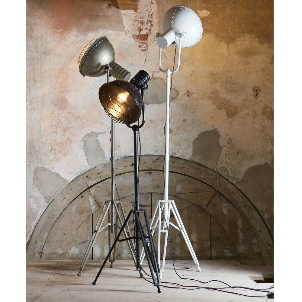 BePureHome Floor lamp black metal 167x54x45cm estimated