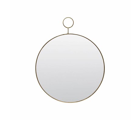 Housedoctor Le miroir de boucle Ø38cm de métal de verre