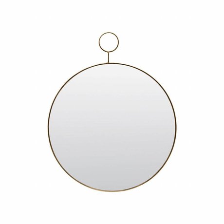 Housedoctor Le miroir de boucle Ø38cm de métal de verre