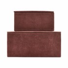 Housedoctor Ensemble de rangement en cuir suédé rouge MDF Papierset de 2