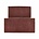 Housedoctor Stoccaggio set camoscio rosso in pelle MDF Papierset di 2