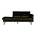 BePureHome daybed Banca Verde cacciatore di velluto verde a destra Velvet 203x86x85cm