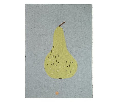 Ferm Living plafond poire coton vert bleu 80x100cm