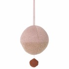 Ferm Living boule de coton tricoté mobile avec Ø10cm rose musique