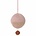 Ferm Living Mobile with music knitted cotton ball pink Ø10cm