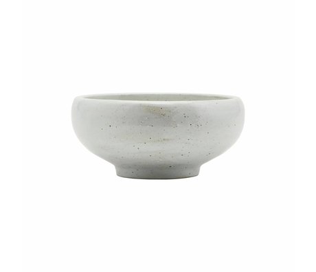 Housedoctor tazón hecho de marfil Ø19x9cm porcelana blanca