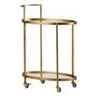 BePureHome Trolley spinta in ottone metallo 86x67x35cm oro antico