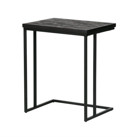 BePureHome Table Partage U en bois noir 55x45x35cm