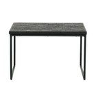 BePureHome condivisione Tabella di legno 38x60x60cm nero