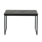 BePureHome Side table sharing black wood 38x60x60cm