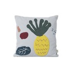 Ferm Living la luz de piña de cojín de algodón azul lienzo 40x40cm