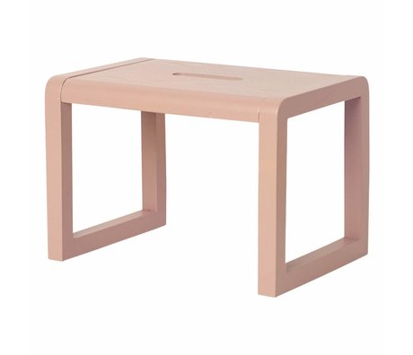 Ferm Living Stol Lille Arkitekt lyserød træ 33x23x23cm