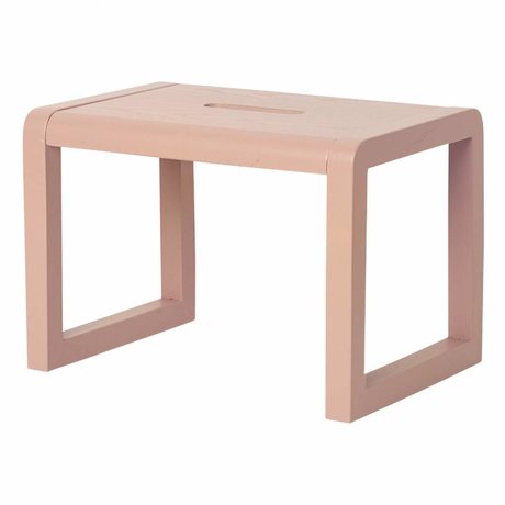 Ferm Living Stol Lille Arkitekt lyserød træ 33x23x23cm