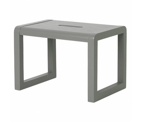 Ferm Living Poco silla de madera de color gris Arquitecto 33x23x23cm