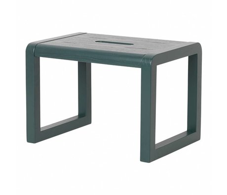 Ferm Living Stol Lille Arkitekt mørkeblå træ 33x23x23cm