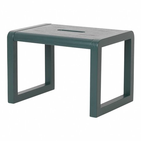 Ferm Living Stol Lille Arkitekt mørkeblå træ 33x23x23cm