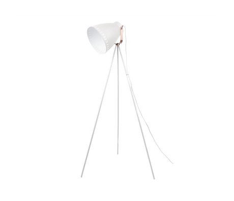 Leitmotiv Lampadaire Mingle 26,5x145cm en métal blanc