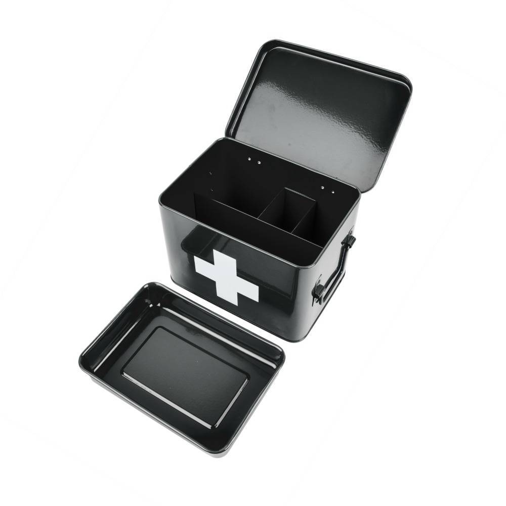 Aufbewahrungsbox Metall Schwarz