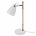 Leitmotiv Tischlampe Mingle Wood weiß Metall Holz Ø24,5x45x24,5cm
