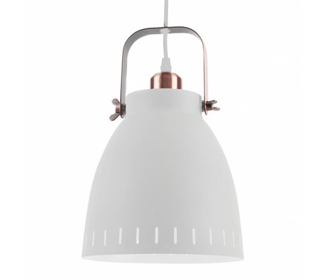 Leitmotiv Lampada a sospensione Pendant Mingle in metallo bianco Ø26,5x19x26,5