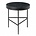 Ferm Living Table d'appoint marbre marbre noir métal Ø40x45cm