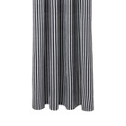 Ferm Living Rideau de douche Chambray gris rayé coton 160x205cm
