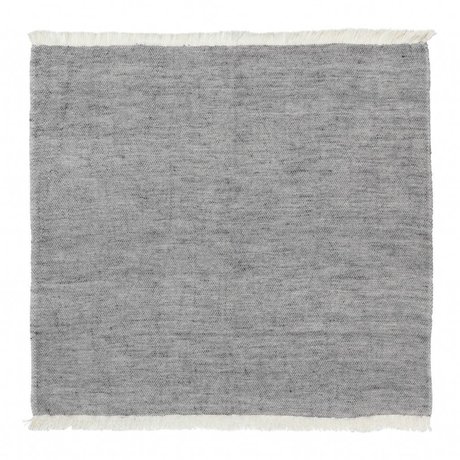 Ferm Living Baumwoll-Servietten Blend blau Set aus 2 40x40cm