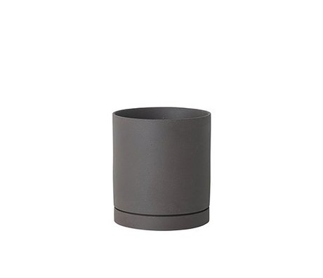 Ferm Living Fioriera Sekki grigio ceramica grande Ø15,7x17,7cm