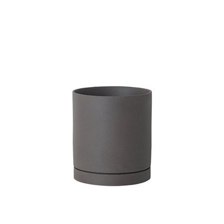 Ferm Living Fioriera Sekki grigio ceramica grande Ø15,7x17,7cm