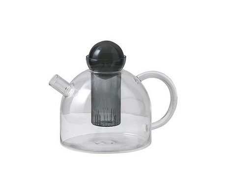 Ferm Living Teapot Still gray glass 17.5x21.5x15cm