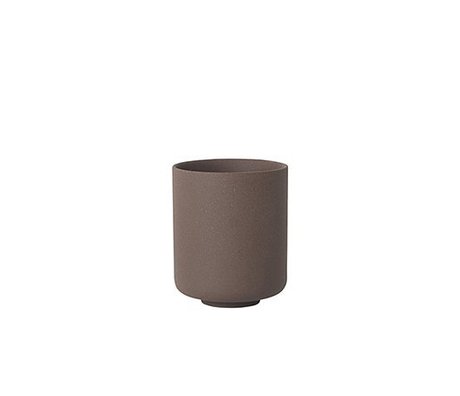 Ferm Living Cup Sekki red brown ceramic large Ø7.7x9.2cm