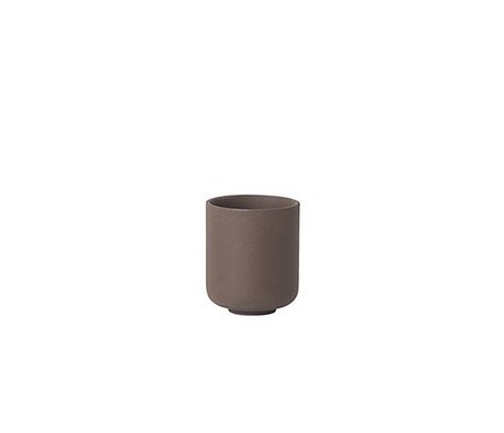 Ferm Living Copa Sekki rojo marrón cerámica pequeño Ø6.5x5.5cm