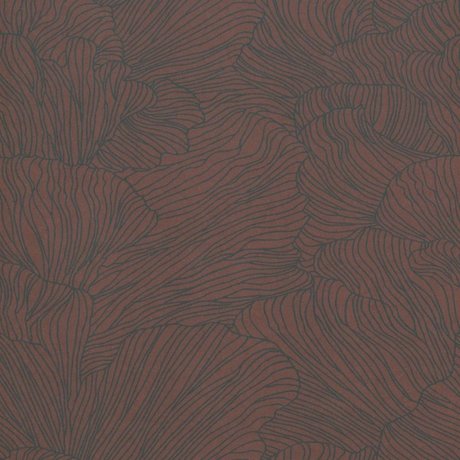 Ferm Living Wallpaper Coral burgundy red dark blue 53x1000cm