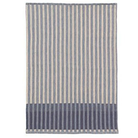 Ferm Living Te håndklæde korn Jacquard blå bomuld 70x50cm