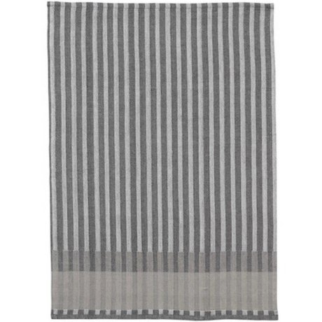 Ferm Living Toalla de té Grano Jacquard gris algodón 70x50cm