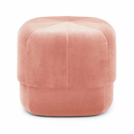 Normann Copenhagen Puff Circus rosa Velours small 40x46x46cm