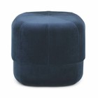 Normann Copenhagen Puff Circus dark blue velor small 40x46x46cm