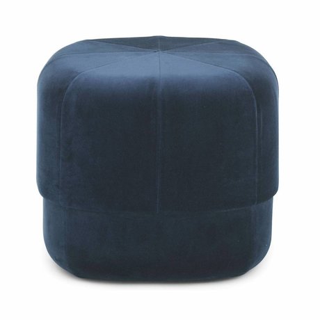 Normann Copenhagen Circo Puff Circus azul oscuro pequeño 40x46x46cm