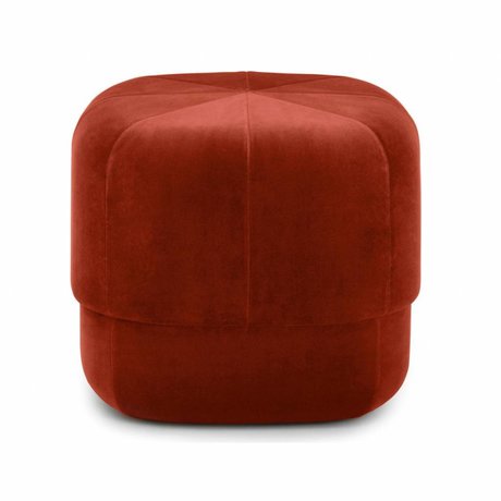 Normann Copenhagen Puff Circus Rost Velours small 40x46x46cm