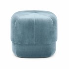 Normann Copenhagen Puff Circus azzurro velour piccolo 40x46x46cm