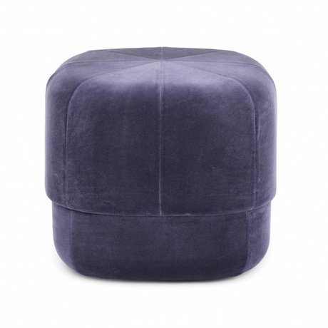 Normann Copenhagen Puff Circus in camoscio viola piccolo 40x46x46cm