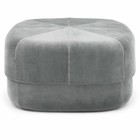 Normann Copenhagen Puff Circus grigio velours grande 35x65x65cm