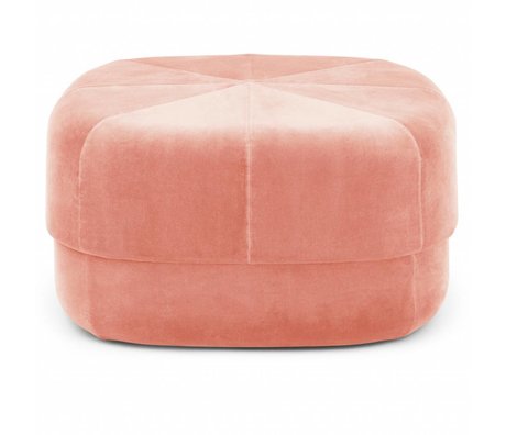 Normann Copenhagen Puff Circus rosa Velours large 35x65x65cm