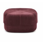 Normann Copenhagen Puff Circus velours rouge foncé grand 35x65x65cm