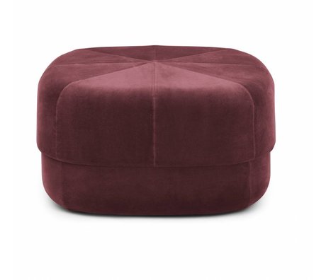 Normann Copenhagen Circo rojo oscuro Puff Circus grande 35x65x65cm