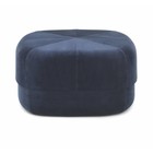 Normann Copenhagen Puff Circus bleu foncé velours grand 35x65x65cm