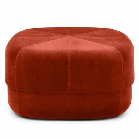 Normann Copenhagen Puff Circus rostfarben Velours large 35x65x65cm