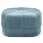 Normann Copenhagen Terciopelo azul claro Puff Circus grande 35x65x65cm