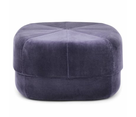 Normann Copenhagen Puff Circus violet ruskind stor 35x65x65cm